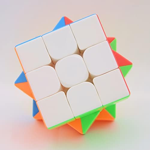 Bukefuno MoYu Meilong 3x3 ABS Engineering Plastic Puzzle, Stickerless, Unisex, Kid, Beginner, 1 Count, 5.6 x 5.6 x 5.6cm - Image 3