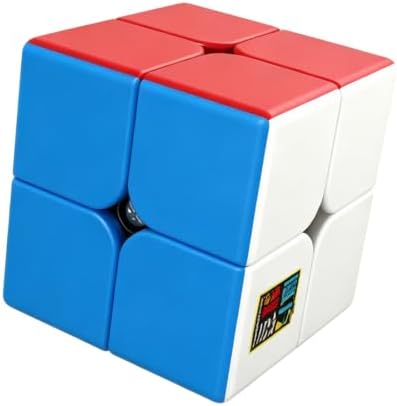 Moyu Meilong 2x2 Speed Puzzle Cube, Adjustable Elasticity with Stickerless Shape Moves Quickly and Smoothly, Brain Teasers for Kids & Puzzle Boxes Classic Game（Non-Magnetic by MoYuCube