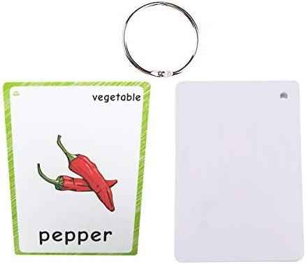 Set of Vegetables Flash Cards for Toddlers(20 pc) | Kids Learning Flashcard & Montessori Pocket Cards Toys | Perfect for Pre-K Decor Background Wall Stickers, Teacher/Autism Therapists Tools - Image 2