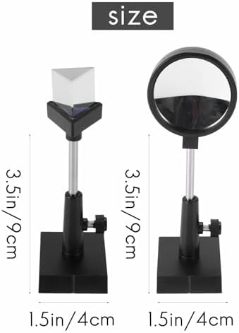 Physical Optics Experiment Set Convex Lens Concave Triangular Prism Plane Mirror Optical Bench Accessories Science Lab Physics Teaching Equipment for School Student - Image 4