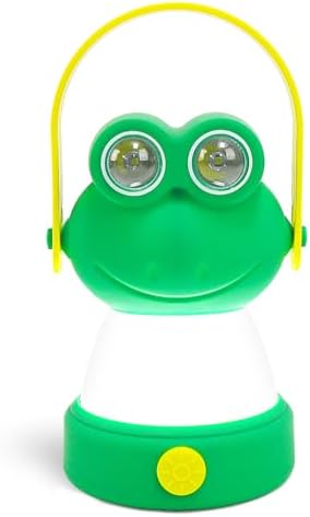 Outdoor Equipment LED Camping Lantern for Kids Age 6+, Battery Powered Night Light, Theme Gift for Children's Day, Birthday, Frog Style Lightweight Tent Lamp (Battery NOT Included) by OSCEVIA
