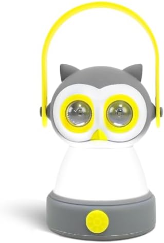 Portable LED Camping Lantern, Lightweight Battery Powered LED Flashlight for Indoor Outdoor, Kids Camping Gear Gift for Children's Day, Birthday, Easter, Adventure(Owl Style, Battery NOT Included) by OSCEVIA