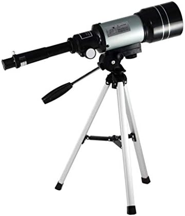 Portable Monocular Astronomy Telescope, 300/70mm 150X Zoom Refractor Telescope for Kids and Astronomy Beginners, Travel Telescope Kit with Super Lightweight Tripod by Unknown