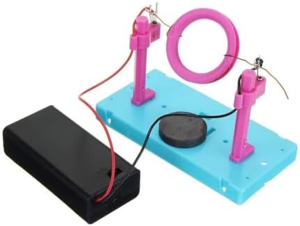 DIY Homemade DC Motor Experiment Kit, Ampere Force Demonstrator for Energized Conductor Magnetic Field Effect & Left-Hand Rule Electromagnetic Principle Research - Image 2