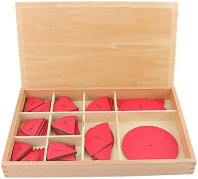 Kids Math Learn Toy Montessori Cut-Out Labeled Fraction Circles 1-10 & 11-20 Teaching Aids Children Math Fraction Education Toys Education Preschool (1-10) by Unknown