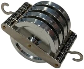 16085: Quadruple Pulley Kit - Physics Classroom or Homeschool STEM Tool - Demonstrates Force, Motion, Gravity, Inertia, Acceleration, Mechanical Advantage by GSCInternational