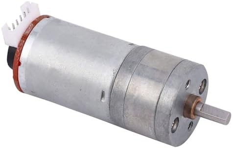 DIY Encoder Gear Motor with Mounting Bracket 65mm Wheel Kit, JGA25-371 Metal Gears DC12V for Smart Car Robot Printer Machinery Equipment (Speed ​​100) - Image 7