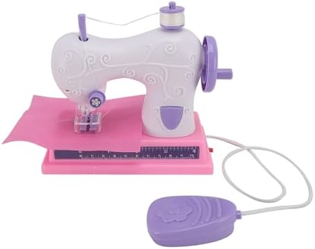 Kids Sewing Machine for Beginners, Portable Mini Sewing Toy for Girls, Rechargeable DIY Craft Kit with Cloth & Accessories, Fun Arts and Crafts Birthday (Purple) - Image 5