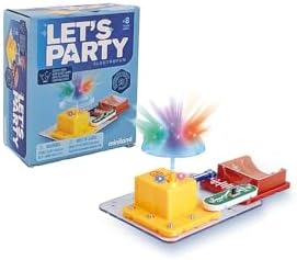 Miniland Kids Games, Build Your Own Disco Lamp, Electronic Game for Children, Building Toys, Science for Children, Stem Toys for Ages 8-13 | Electrofun: Let's Party by MinilandEducational