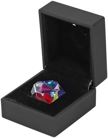 Pongnas K9 Optical Glass Faceted Prism 98x98mm for Light Refraction Projection Science Experiments Iridescent Color Prism for Photography Classroom Home Decor by Pongnas