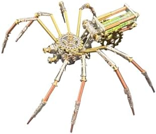 3D Metal Puzzles for Adults Teens-160+Pcs-Mechanical Spider Bee Insect Models-3 Hours to Build-Ideal for Birthday Gifts and Decorations(Mechanical Spider F) - Image 2