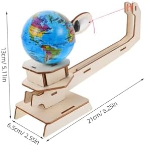 2 Sets Gravity Physics Experiment Kit Wooden Earth Moon Models - Image 2