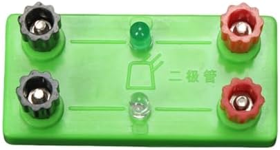 Emitting Diode Experiment Props STEM Physics Electric Circuit Board Learning Tool for Student Teacher Light Emitting Diode Colorful Neon Bulb Physics and Electricity Experimental Equipment - Image 3
