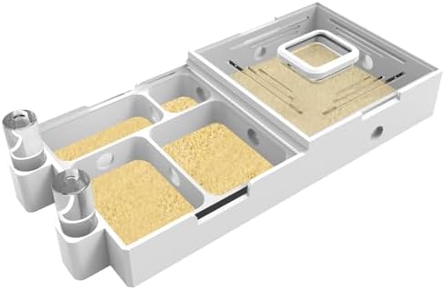 Nest Farm for Live Ants and Queen - Ant Farms with Yellow Sand Observation Transparent Ant Farm for Adults 3D Printed Nest Ant Workshop Castle Ant Garden Queen (Kit-B) by Unknown