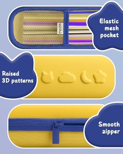 SQERO 3d Pen Case for 3Doodler Start+ Essentials 3D Pen Set for Kids, Shockproof Protective Travel Storage Pen Refills Bag, Cute Gifts for Boys & Girls（Only Case - Image 3