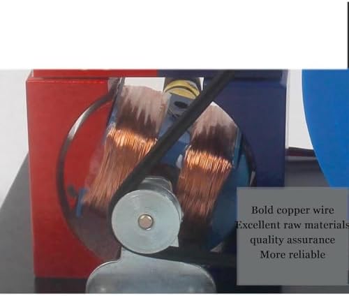Hand-Crank AC and DC Generator Model Physics Faraday Hand-Crank Generator Electromagnetic Electricity Generation Teaching Instrument Hand Cranked AC and DC Generators Wooden Bottom Plate - Image 4