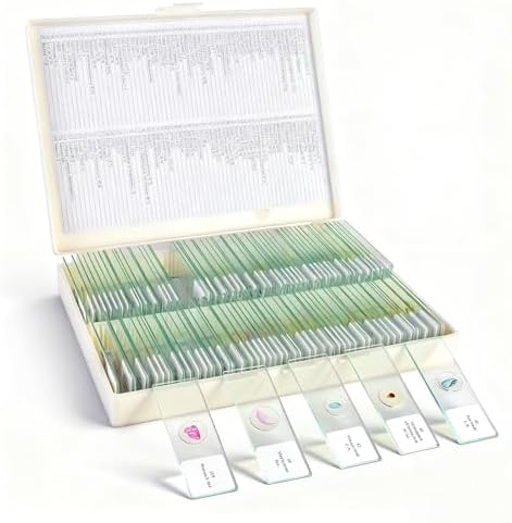 Microscope Slides with Specimens - 60 Prepared Slides for Kids, Teens & Adults, Biology & Microbiology Learning Kit (120 Microscope Slides with Specimens) by Unknown