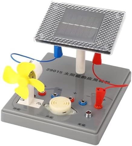 Solar Cell Experiment Equipment Experimental Energy Conversion Kit Energy Conversion Kit Physical Education for Birthday Gifts Teacher Children by Unknown