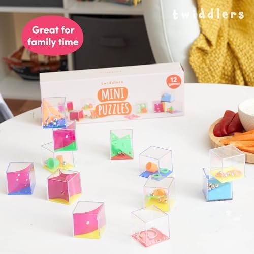 THE TWIDDLERS 12 Pack Brain Teaser Puzzle Cubes, Kids Party Favors - Assorted Difficulty Levels, Christmas Goodie Bag Fillers, Birthday Party Toys, Educational Classroom Prizes, Gifts for Boys Girls - Image 5