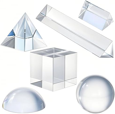 6 Pack K9 Optical Crystal Photography Prism Set for Creative Photography by QFkris