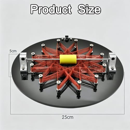 COYEUX Star Coil Brushless Motor, Electromagnetic Motor with 25cm/10 in Disc Base, for Classroom Teaching, Desktop Kinetic Art Decor - Image 5