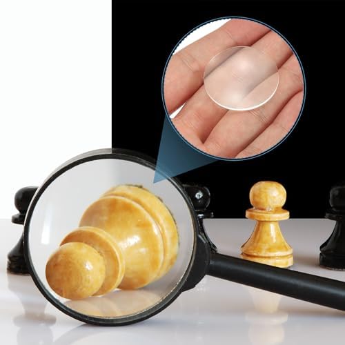 PATIKIL 24 Pack Biconvex Lens, 31mm Dia. 65mm Focal Length Optical Lenses Magnifier Paperweight Acrylic Double Convex for DIY Office Desk Home Science Experiment Telescope - Image 5