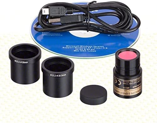 AmScope Digital Cordless Compound Monocular Microscope, 1.3MP Camera - Image 7