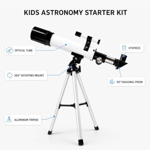 Telescope for Kids 8-12, 100x Magnification Beginner Kids Telescope - Image 4