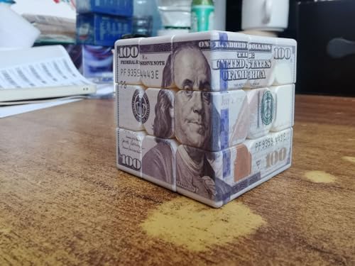 Cuberspeed Hundred Dollar Cube 3x3 Magic Cube US Dollar Bill Speed Cube Puzzle Toy - Image 3