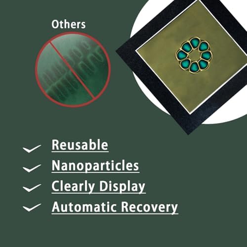 4 x 4 Inch Magnetic Field Viewing Film, Magnetic Field Viewer, Magnetic Flux Display, Magnet Pattern Detector, Scientific Project Teaching, Automatic and Reusable Recovery - Image 3