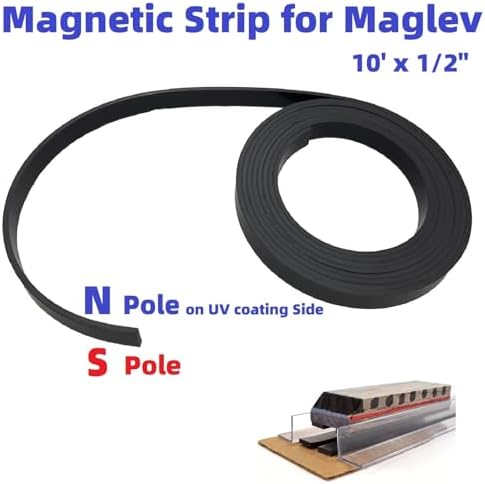 Monopolar Magnetic Tape 1/2" for Maglev Train Science Project Replacement,Thickness 0.12 Inches (Length 10 feet) - Image 2