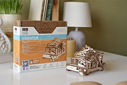 UGEARS STEM Variator Model Kit - Creative Wooden Model Kits for Adults, Teens and Children - DIY Mechanical Science Kit for Self Assembly - Unique Educational and Engineering 3D Puzzles with App - Image 4