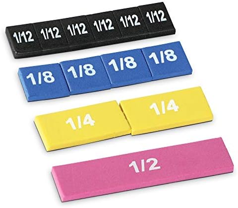 Learning Resources Magnetic Rainbow Fraction Tiles (Pack of 2) - Image 2