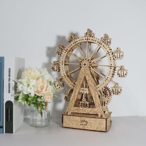 Music Park 3D Wooden Puzzle, Ferris Wheel Music Box - Image 3