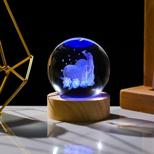 3D Labrador Gifts for Women - Crystals Ball 60mm Labrador Figurines Decor Glass Animals Figurine - Birthday Gifts for Best Friend, Lovers Keepsake Paperweight - Image 5
