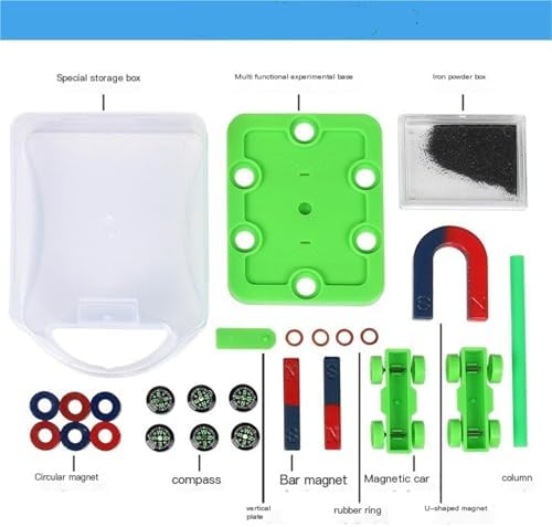 Magnet Experiment Set for Primary School U-Shaped Bar & Magnetic Levitation Car Kit, Field Lines Demonstration Board, Electromagnetic Physics Apparatus Teaching Equipment - Image 2