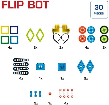 GeoSmart Flip Bot - Build Remote-Controlled GeoMagnetic Vehicles with This STEM Focused Magnetic Construction Set Featuring Rechargeable Turbo Motors - Image 4