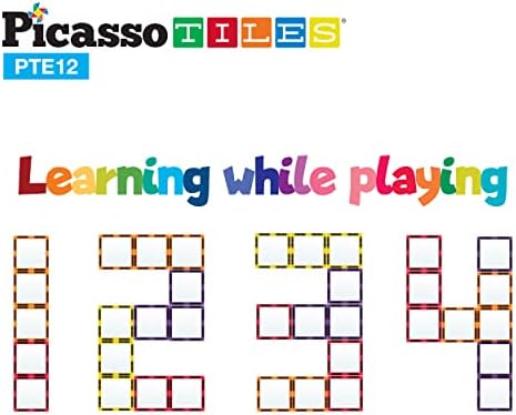 PicassoTiles Mirror Magnetic Building Tile Blocks, Construction Sensory Gifts Magnets Expansion Square Set, Toddler Magnets, Educational Toys for 3+ Year Old, Kindergarten Toys, Stacking Blocks - Image 6