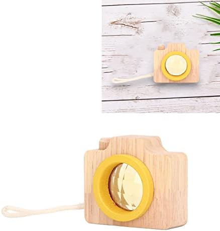 Bee Eye Effect Prism Lens Toy, Camera Style, Oak Wood, Yellow, 2x1.9x1 Inch, Portable - Image 6