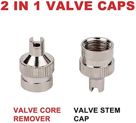 Hromee Tire Valve Stem Tool Puller and Installer Kit, 4PCS TR413 Tubeless Snap-in Valve Stem with Valve Stem Cores, Single Head Valve Core Remover and Slotted-Head Valve Cap - Image 4