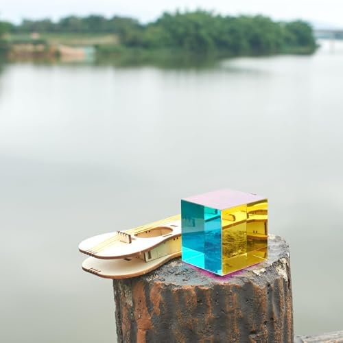 CMY Color Cube, 80mm Acrylic Prism for Home or Office Decoration - Image 7