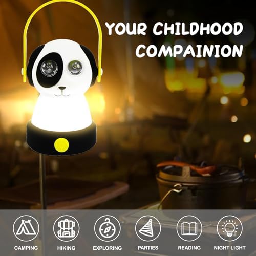 Outdoor Kids Camping Lanterns, Battery Powered Night Light for Kids, Lightweight LED Equipment, Toys Girls Boy Birthday Christmas Gift Ages 6 7 8 9 10 11 12+(Dog Style, Battery NOT Included) - Image 4