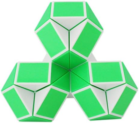 Mipartebo Magic Snake Cube Twist Puzzle 24 Wedges Large Size Green - Image 5