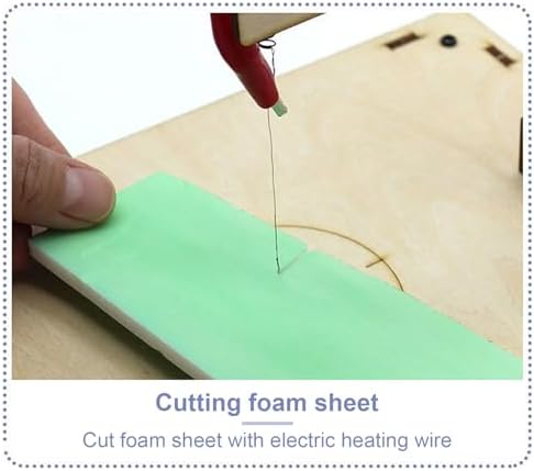 Foam Wire Cutter, Portable Foam Cutting Machine, Tabletop Foam Wire Cutter with Electric Heating Wire, Electric Wire Teaching Equipment, Science Teaching Wire Cuter Table for Classroms Laboratory, #1 - Image 6