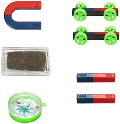 Physics Magnet Experiment Set Science Lab Equipment U-Shaped Horseshoe Magnets Compass Iron Powder Magnetic Levitation Teaching Aids Educational Kit for Students Classroom Demonstration - Image 7