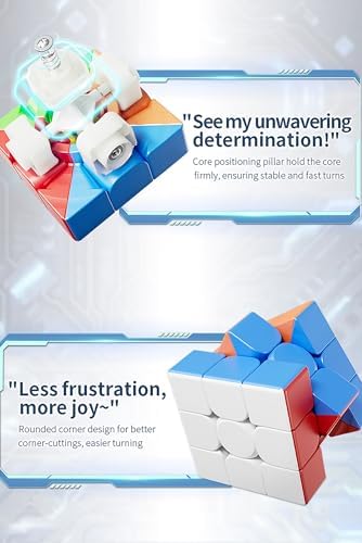 Speed Cube Set - Puzzle Cube, Magic Cube Bundle Collection Cube 2x2 3x3 4x4 5x5 6x6 7x7 Puzzle Cube Toy Gift Box for Children Adults, Pack of 6, Moyu MFJS WCA 2-7 Set (Stickerless) - Image 6