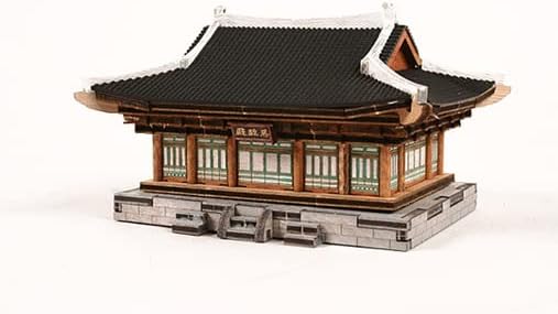 YoungModeler Gyeongbokgung Korean 3D Wooden Puzzle Model Kit C - Image 3