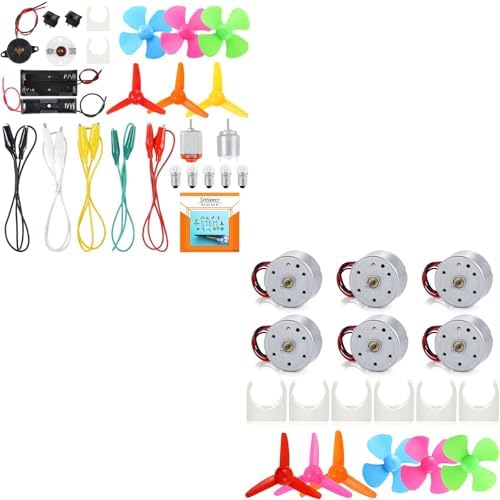 Sntieecr Electric Circuit Motor Kit and 6 Set Mini Generator Motors by Sntieecr