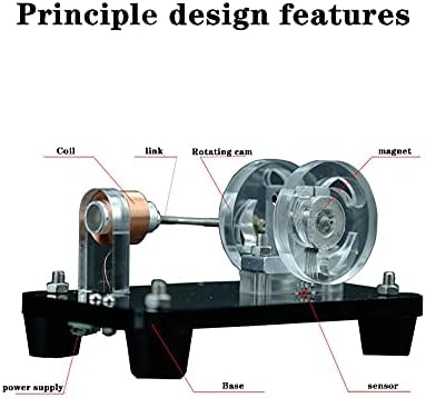 Physics Magnetic Levitation Motor Reciprocating Hall Motor Levitating Motor Model Creative Magnetic Levitation Ornaments Educational Experiment Model - Image 2