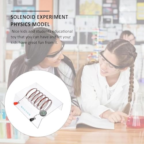 Physics Left-Hand Rule & Ampere's Law Experiment Kit, Solenoid Teaching Instrument with Magnetic Needle and Powder - Image 2